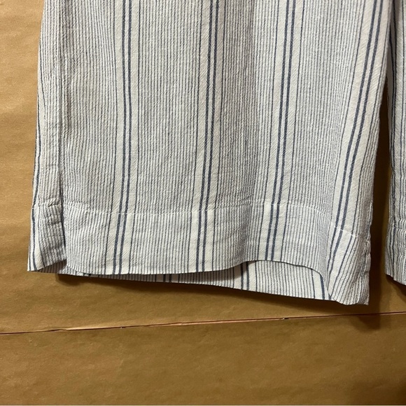 Marine Layer | Aly Pant Linen Tencel Striped Wide Leg Pants High Rise Size S - Picture 8 of 13